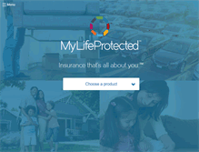 Tablet Screenshot of mylifeprotected.com